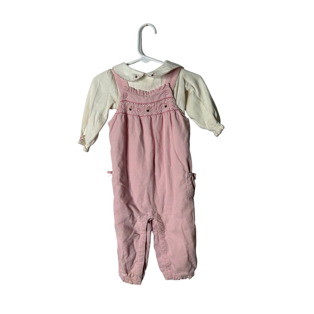 Janie & Jack Signature Layette Cupcake corduroy one piece outfit bodysuit 6-12 m
